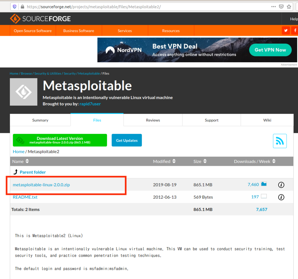 Metaexploitable Metasploitable 仮想マシン構築 – Linux & Android Dialy